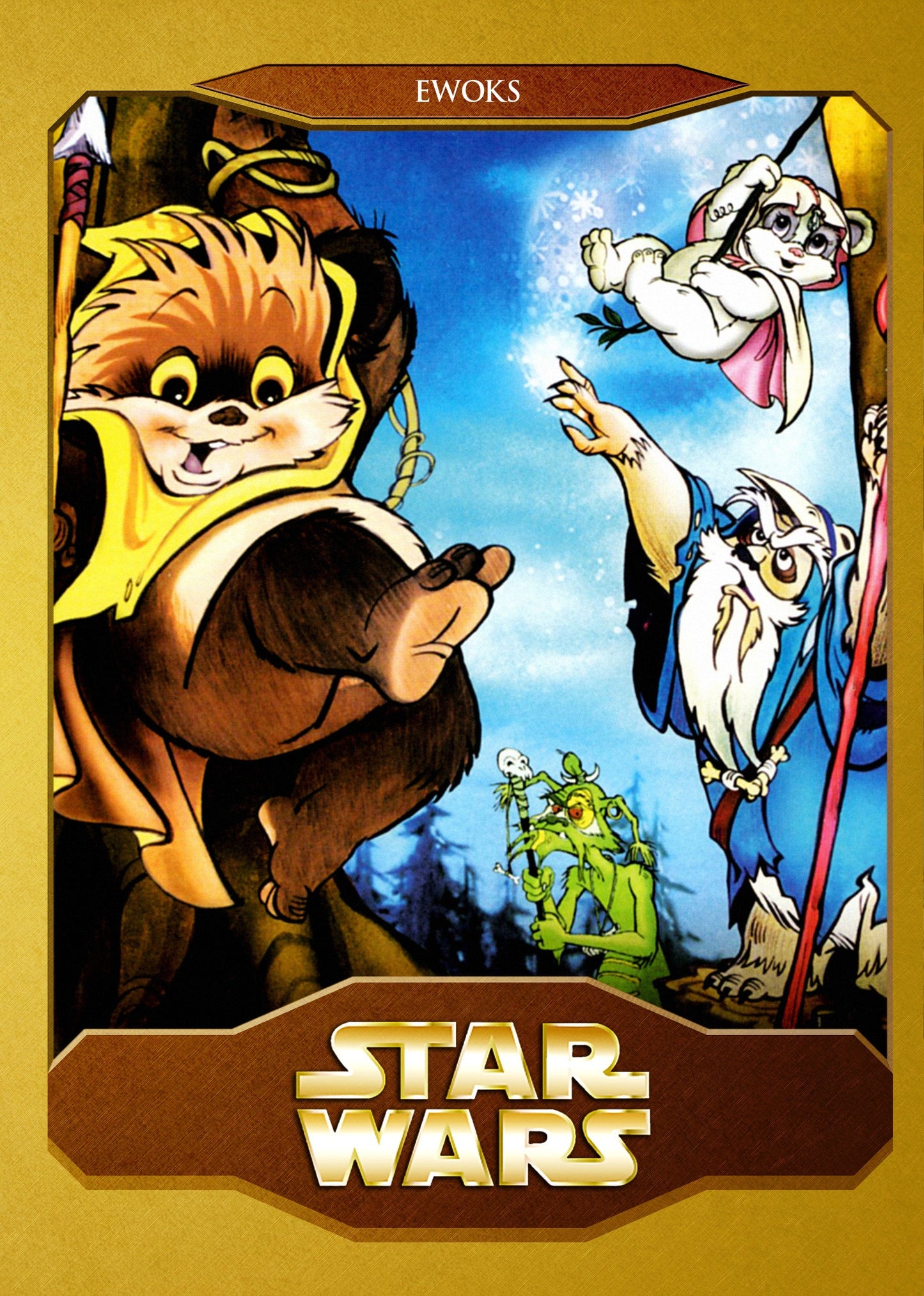 Star Wars Ewoks complete animated series Blu Ray Cover Art High Def 2 Disc Case